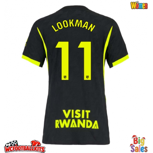 Atletico Madrid Ademola Lookman #11 Replica Away Stadium Shirt for Women 2026-27 Short Sleeve
